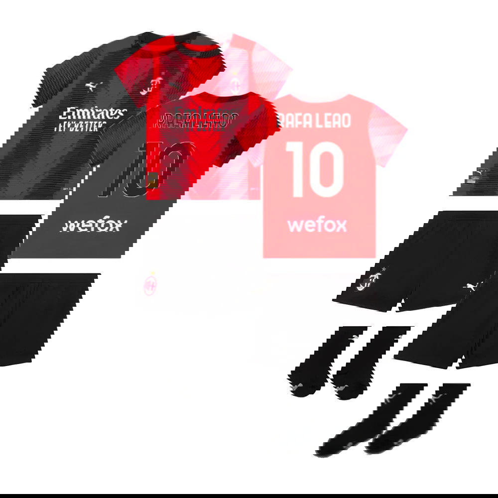 2023-2024 AC Milan Home Baby Kit (Rafa Leao 10)