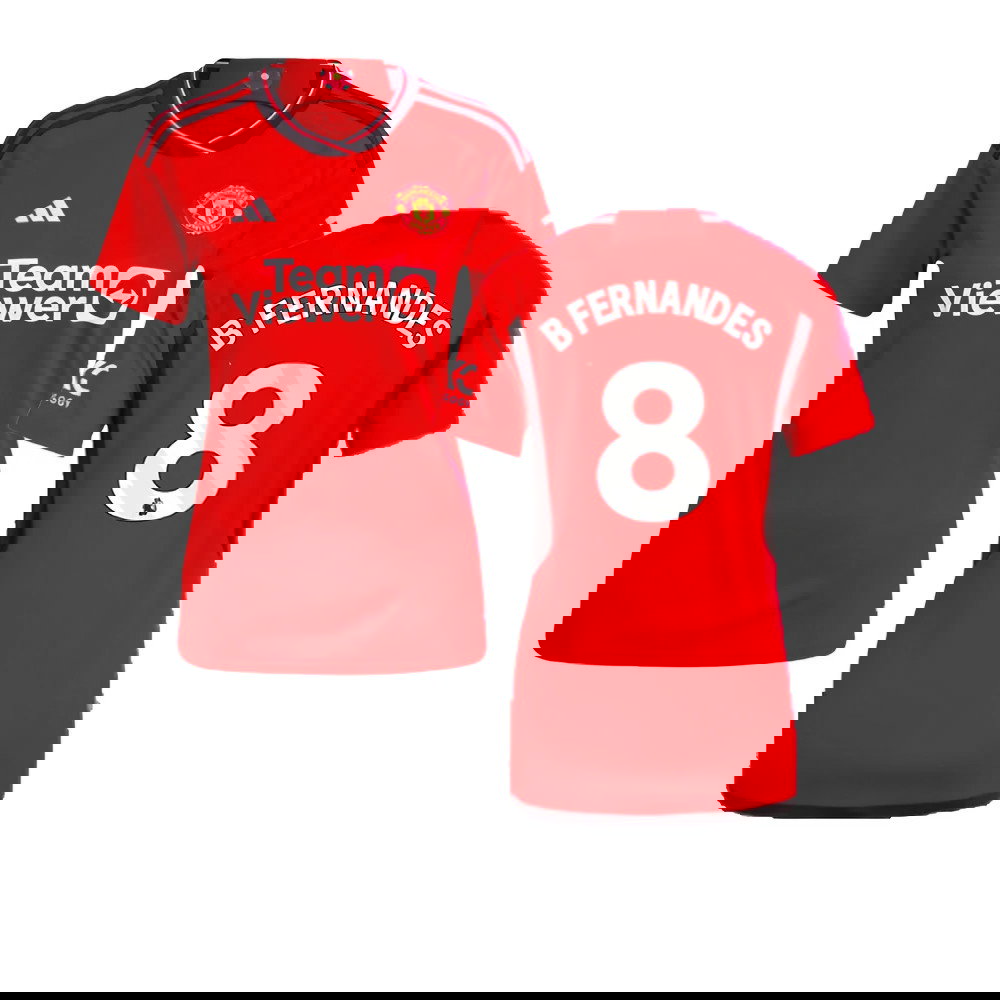 2023-2024 Man Utd Home Shirt (Ladies) (B Fernandes 8)