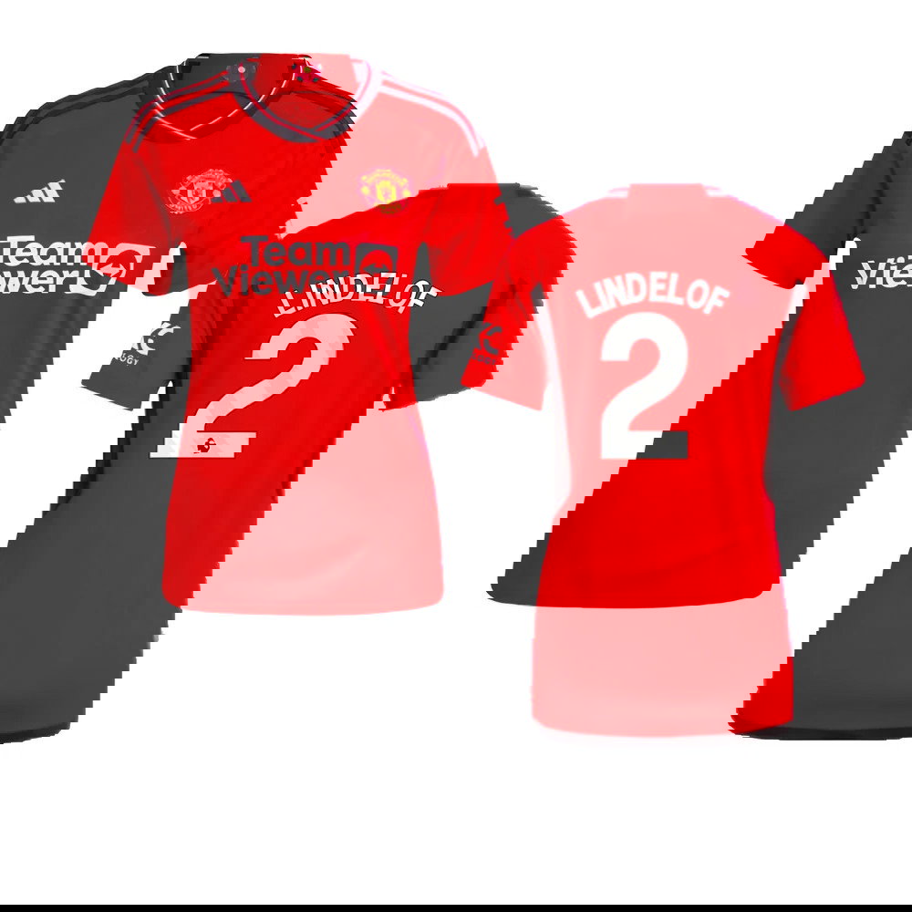 2023-2024 Man Utd Home Shirt (Ladies) (Lindelof 2)