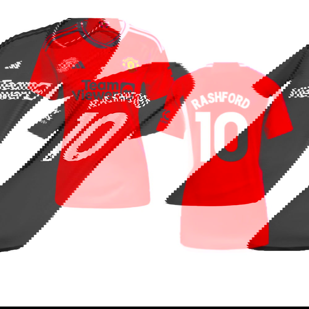 2023-2024 Man Utd Home Shirt (Ladies) (Rashford 10)