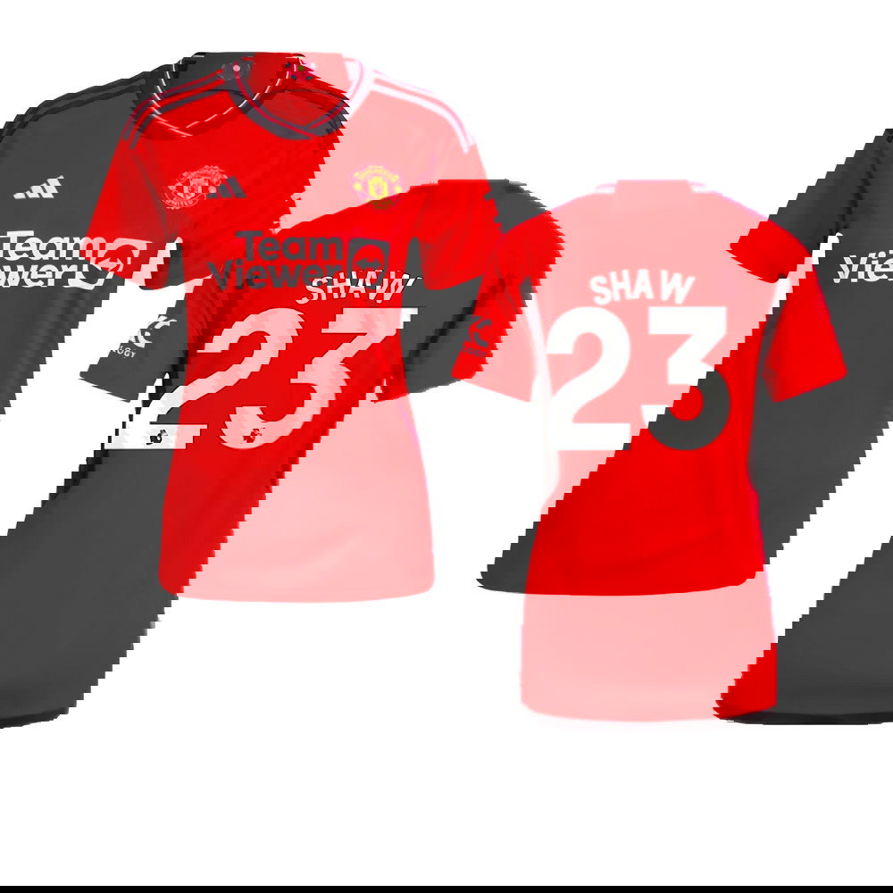 2023-2024 Man Utd Home Shirt (Ladies) (Shaw 23)