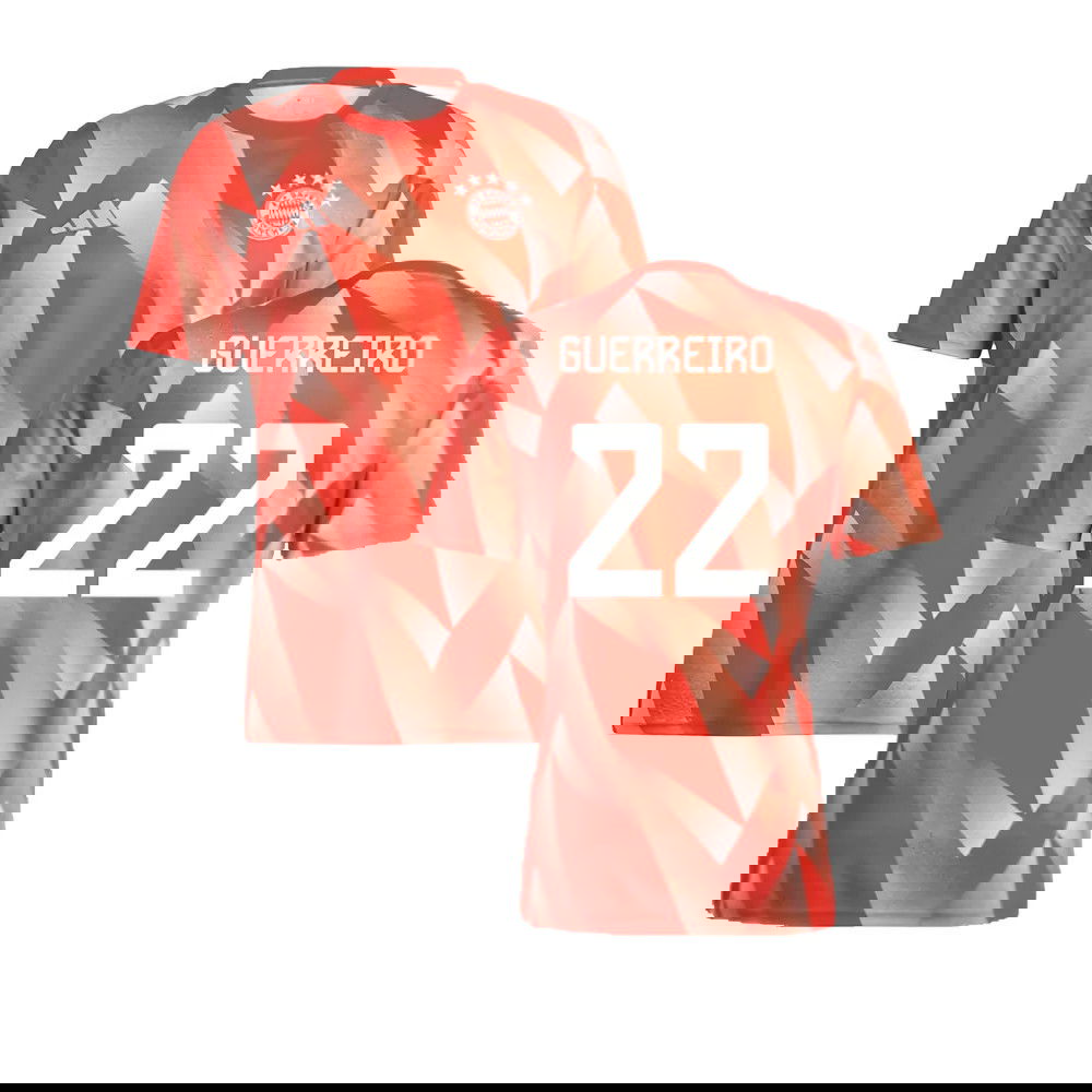 2023-2024 Bayern Munich Pre-Match Shirt (Red) (Guerreiro 22)