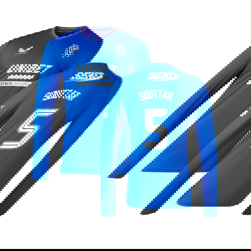 2023-2024 Rangers Long Sleeve Home Shirt (Souttar 5)