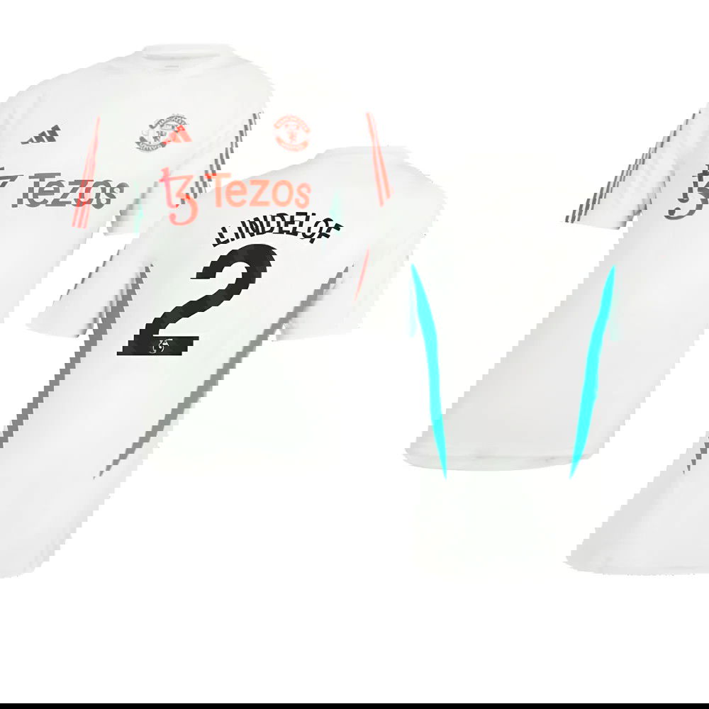 2023-2024 Man Utd Training Jersey (White) (Lindelof 2)