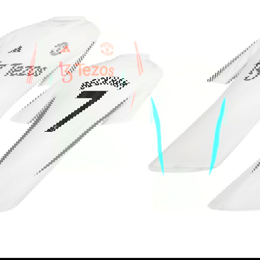 2023-2024 Man Utd Training Jersey (White) (Beckham 7)