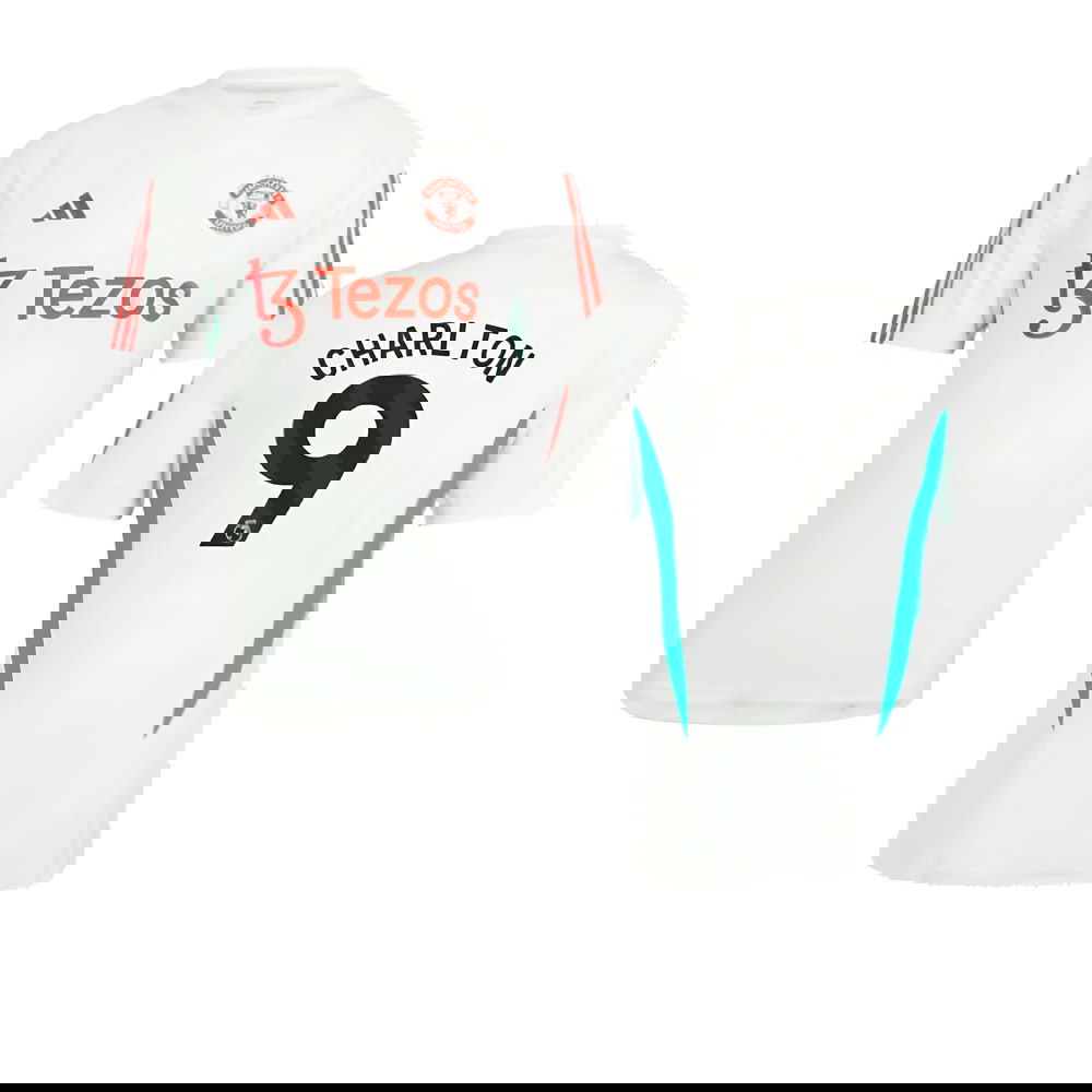 2023-2024 Man Utd Training Jersey (White) (Charlton 9)