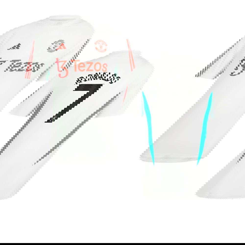 2023-2024 Man Utd Training Jersey (White) (Ronaldo 7)