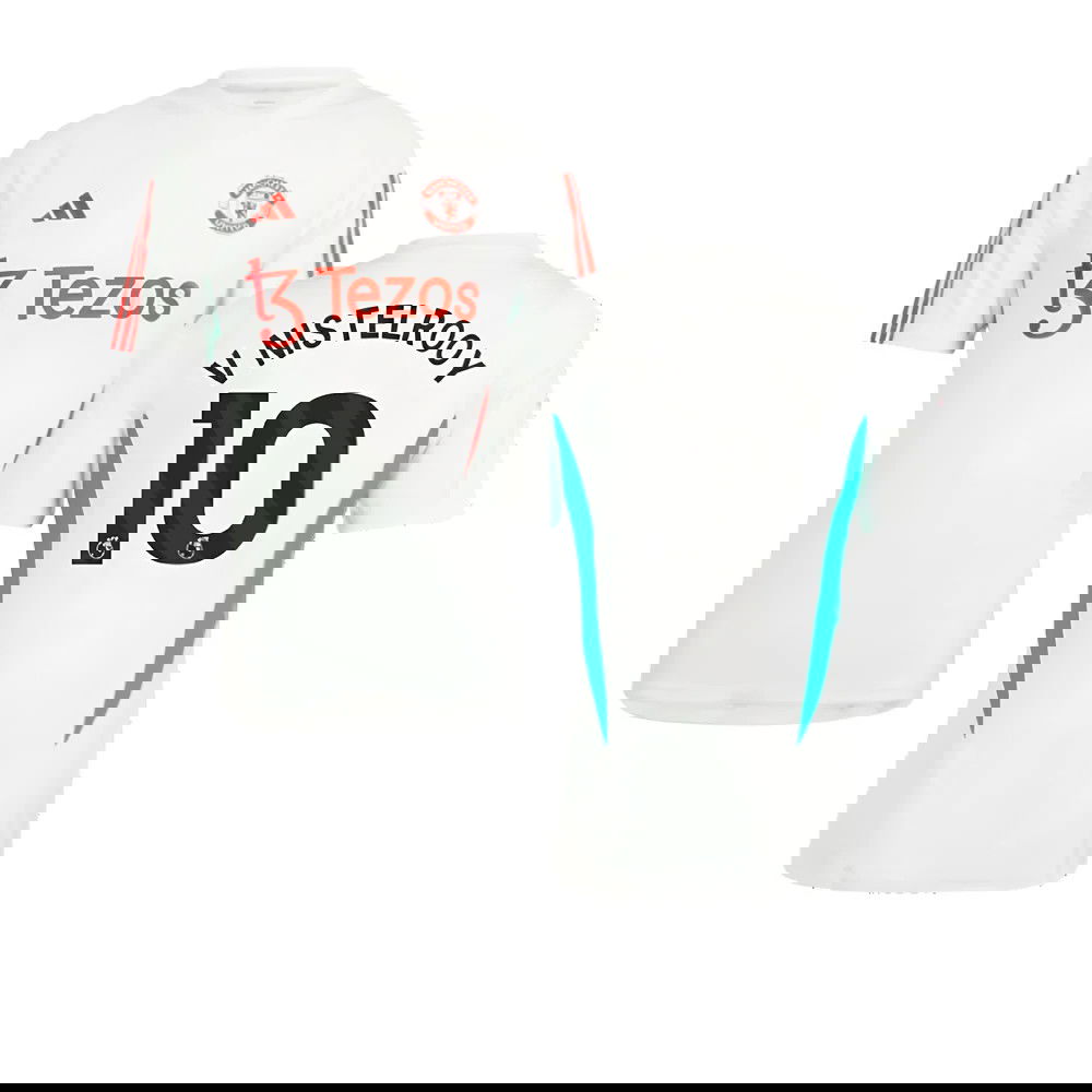 2023-2024 Man Utd Training Jersey (White) (V Nistelrooy 10)