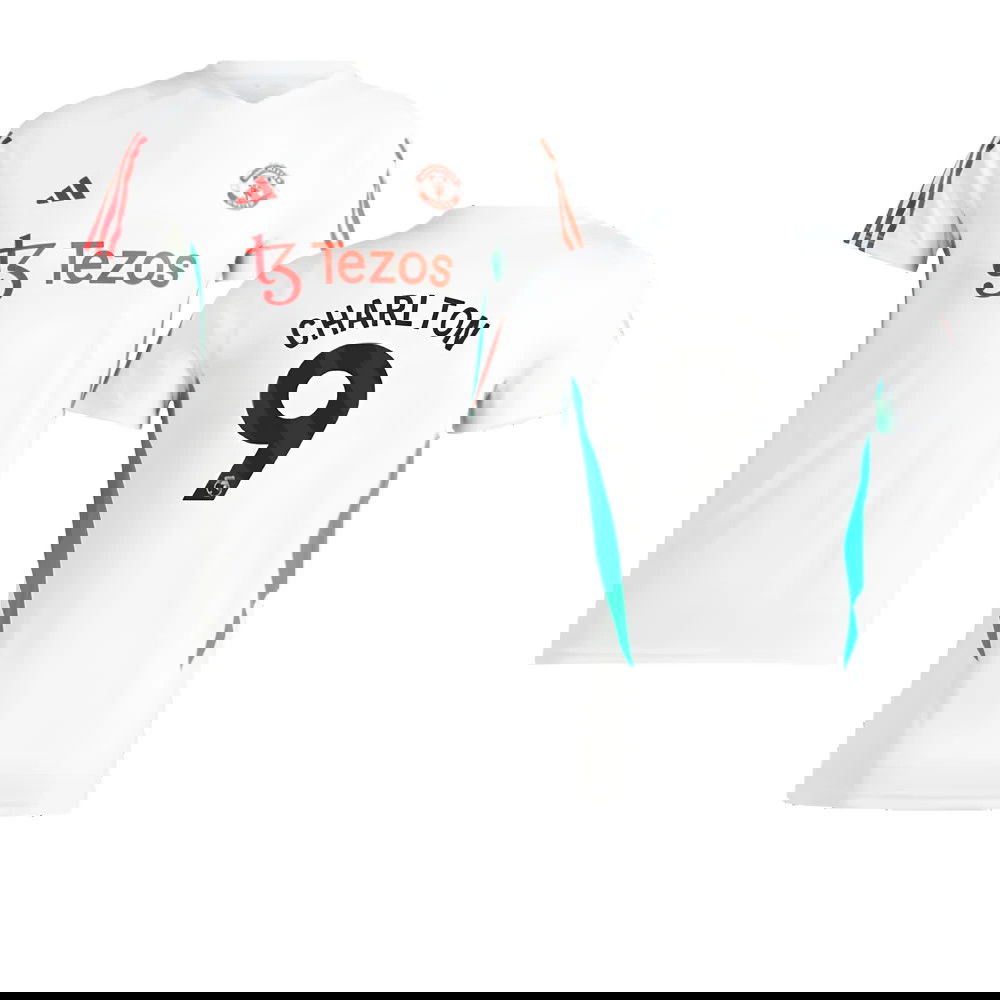 2023-2024 Man Utd Training Jersey (White) - Ladies (Charlton 9)