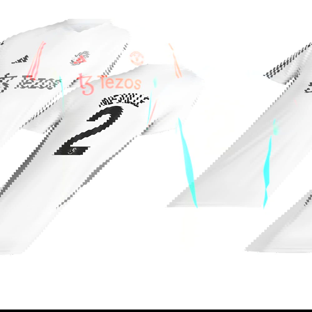 2023-2024 Man Utd Training Jersey (White) - Ladies (Neville 2)