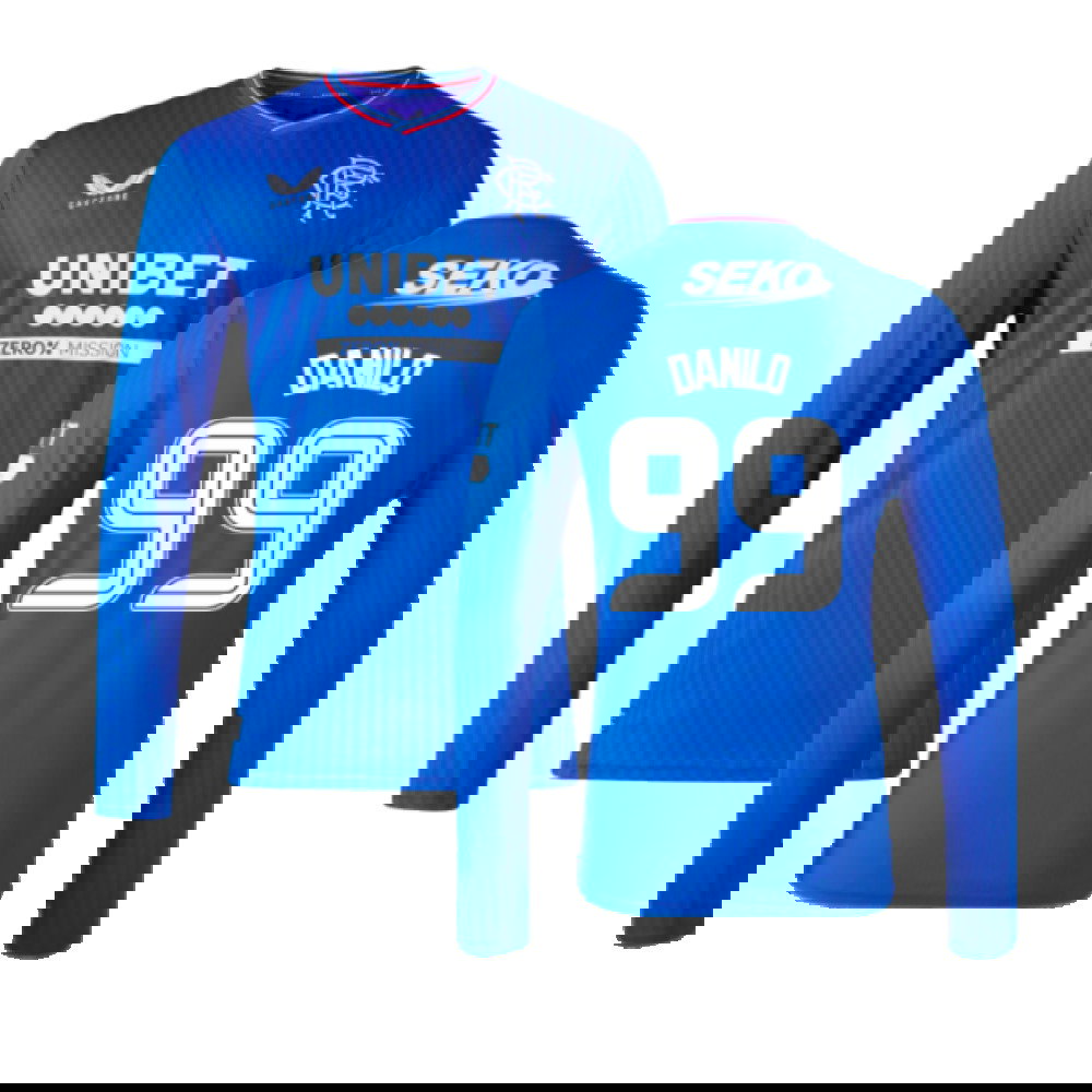 2023-2024 Rangers Long Sleeve Home Shirt (Danilo 99)