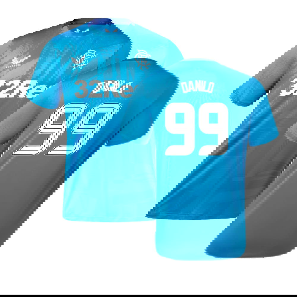 2023-2024 Rangers Players Training Tee (Deep Water) (Danilo 99)