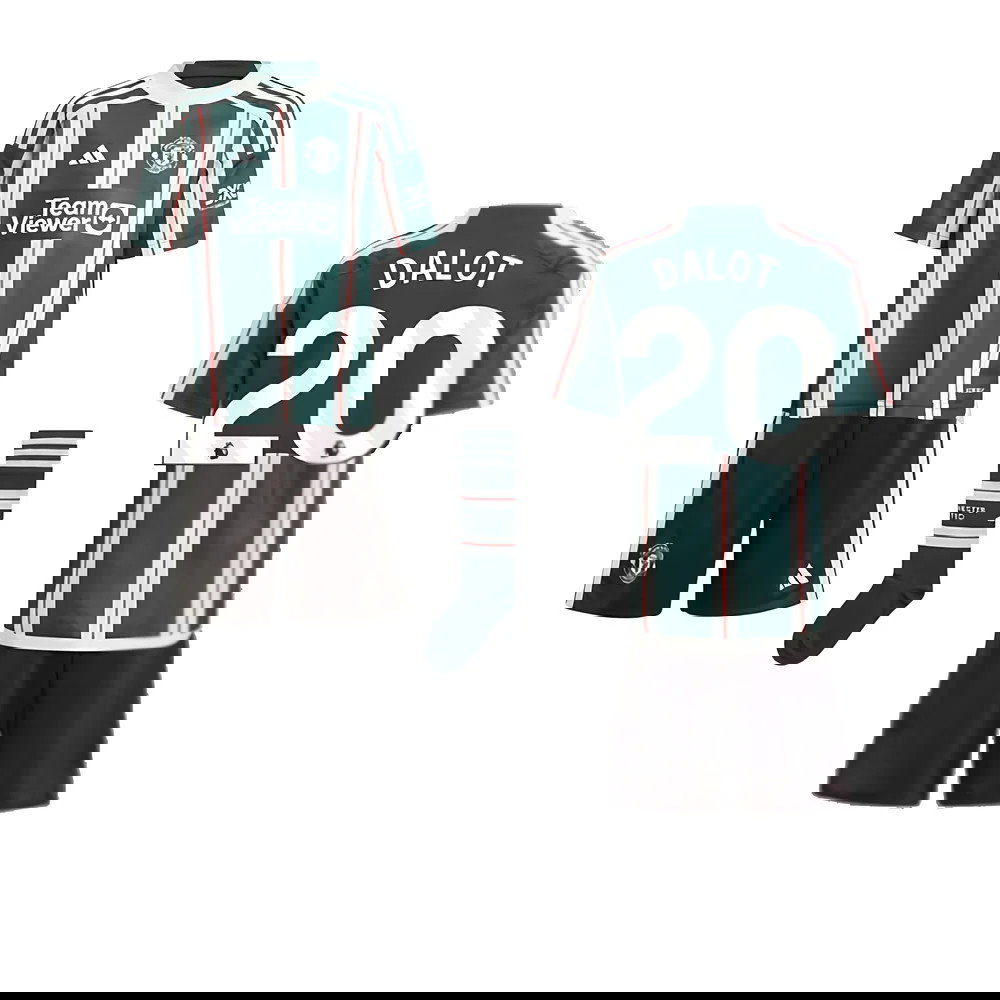 2023-2024 Man Utd Away Mini Kit (Dalot 20)