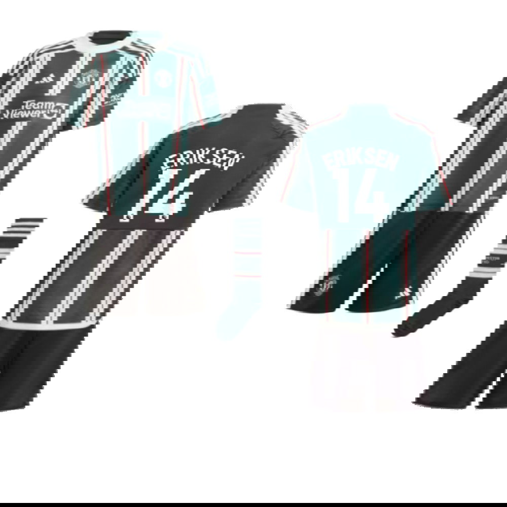 2023-2024 Man Utd Away Mini Kit (Eriksen 14)