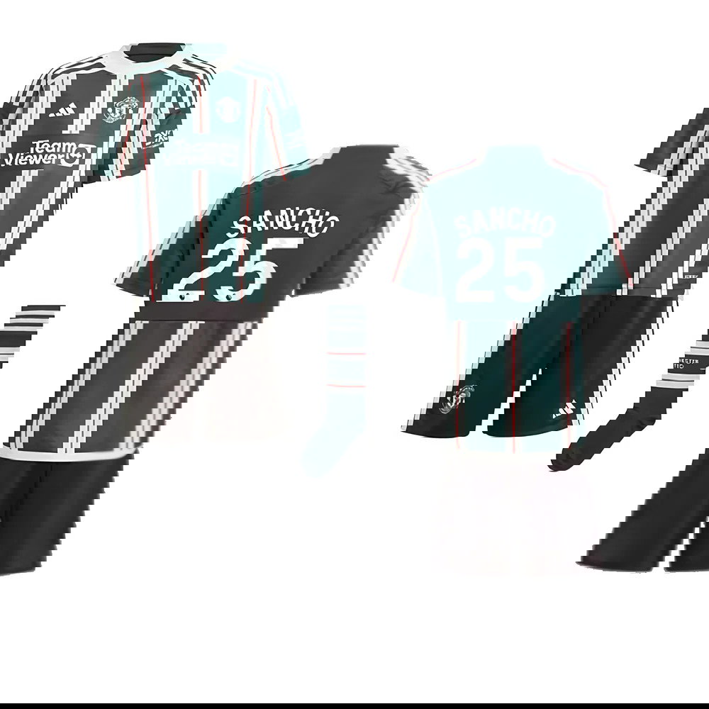 2023-2024 Man Utd Away Mini Kit (Sancho 25)