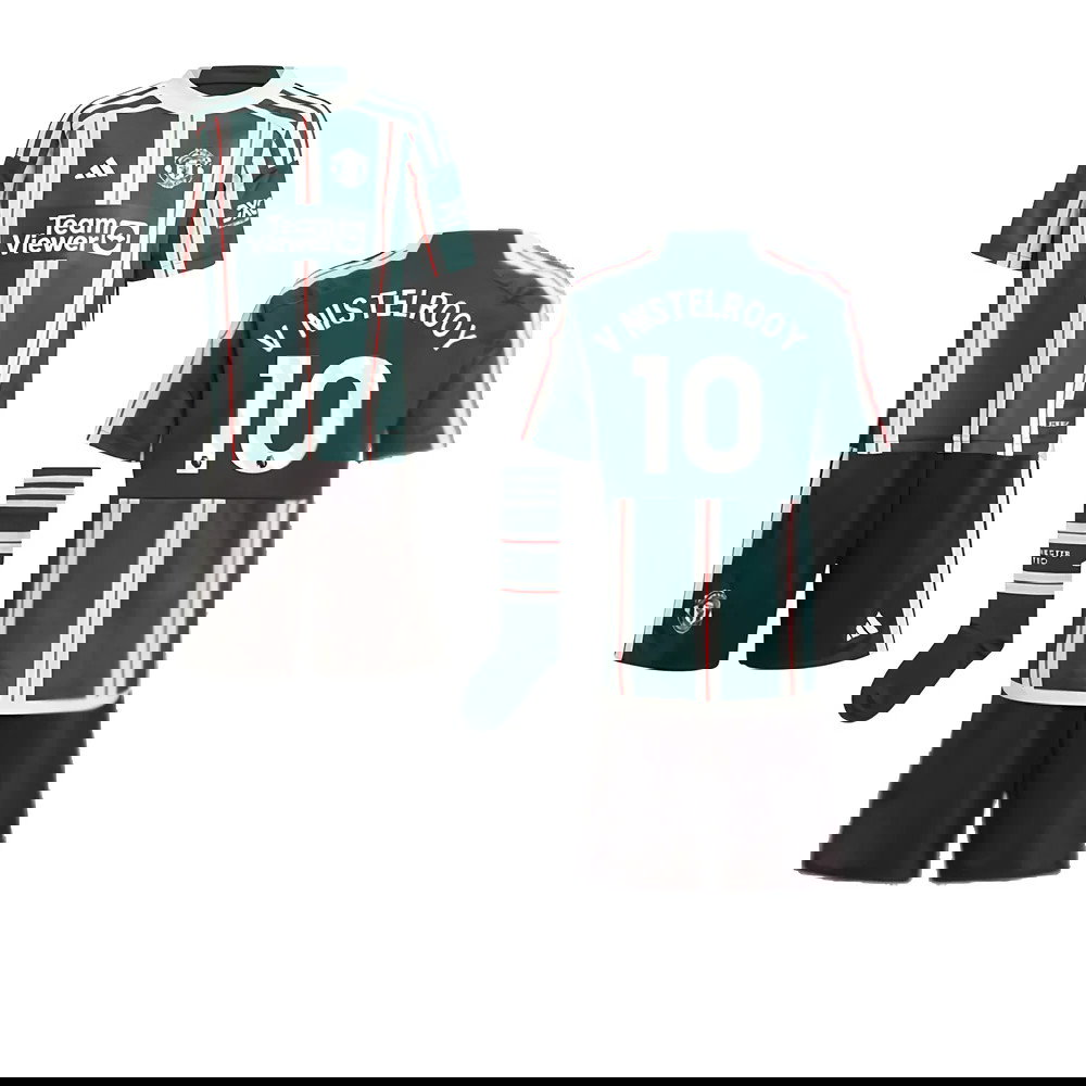 2023-2024 Man Utd Away Mini Kit (V Nistelrooy 10)