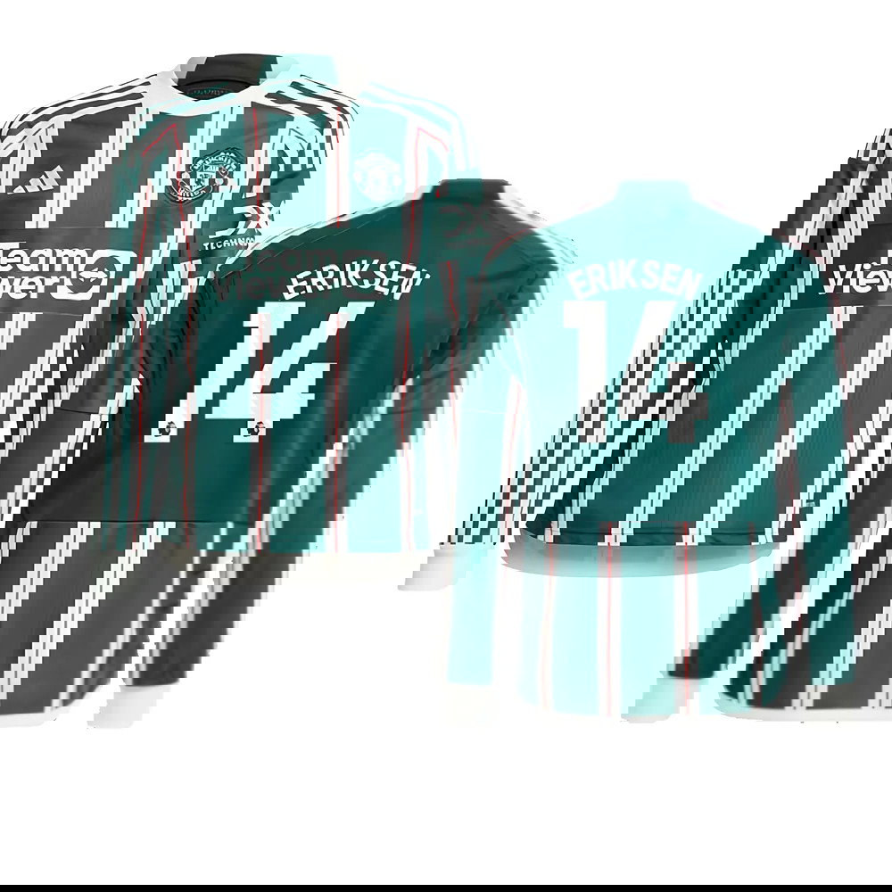 2023-2024 Man Utd Away Long Sleeve Shirt (Kids) (Eriksen 14)
