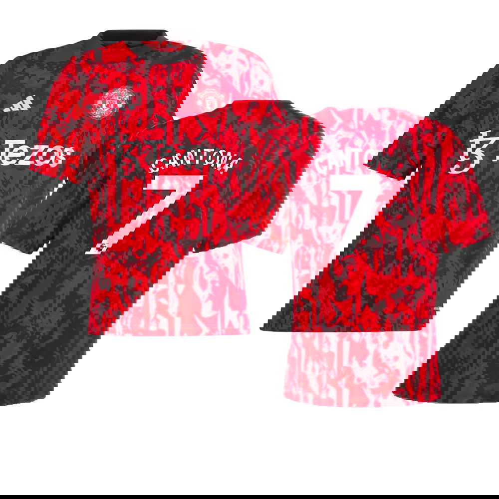 2023-2024 Man Utd Pre-Match Shirt (Red) - Kids (Cantona 7)