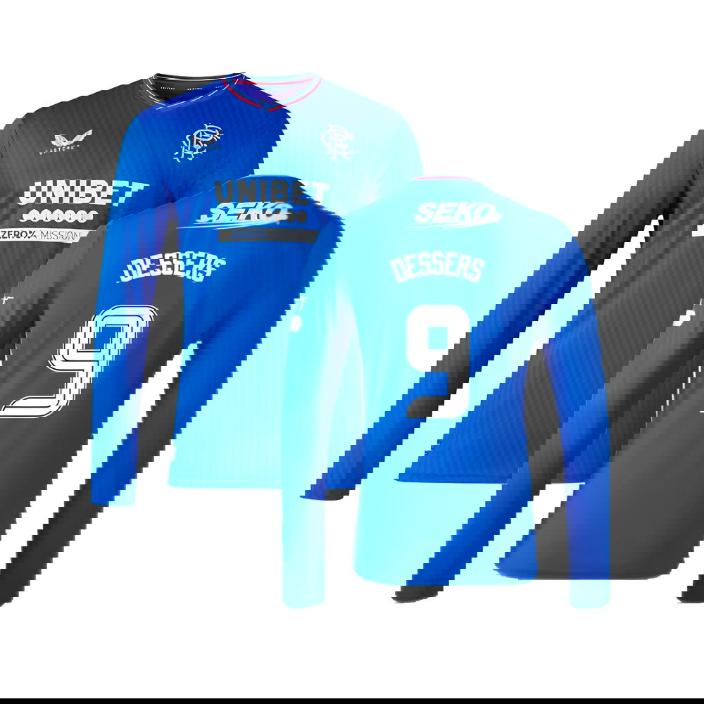 2023-2024 Rangers Long Sleeve Home Shirt (Dessers 9)