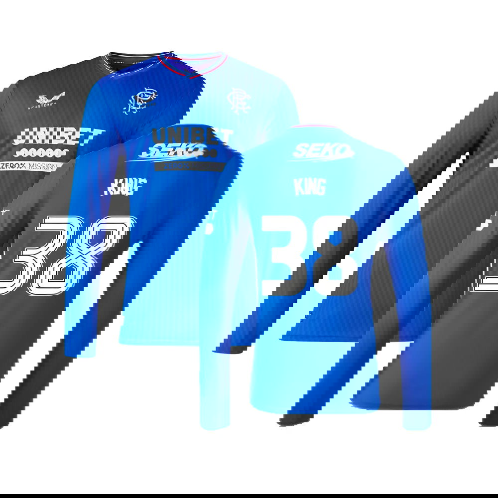 2023-2024 Rangers Long Sleeve Home Shirt (King 38)
