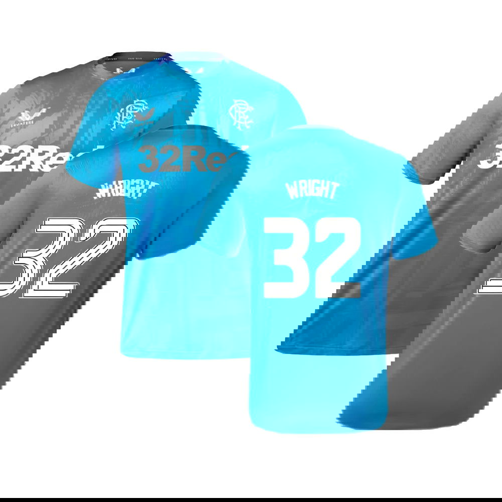 2023-2024 Rangers Players Training Tee (Deep Water) (Wright 32)