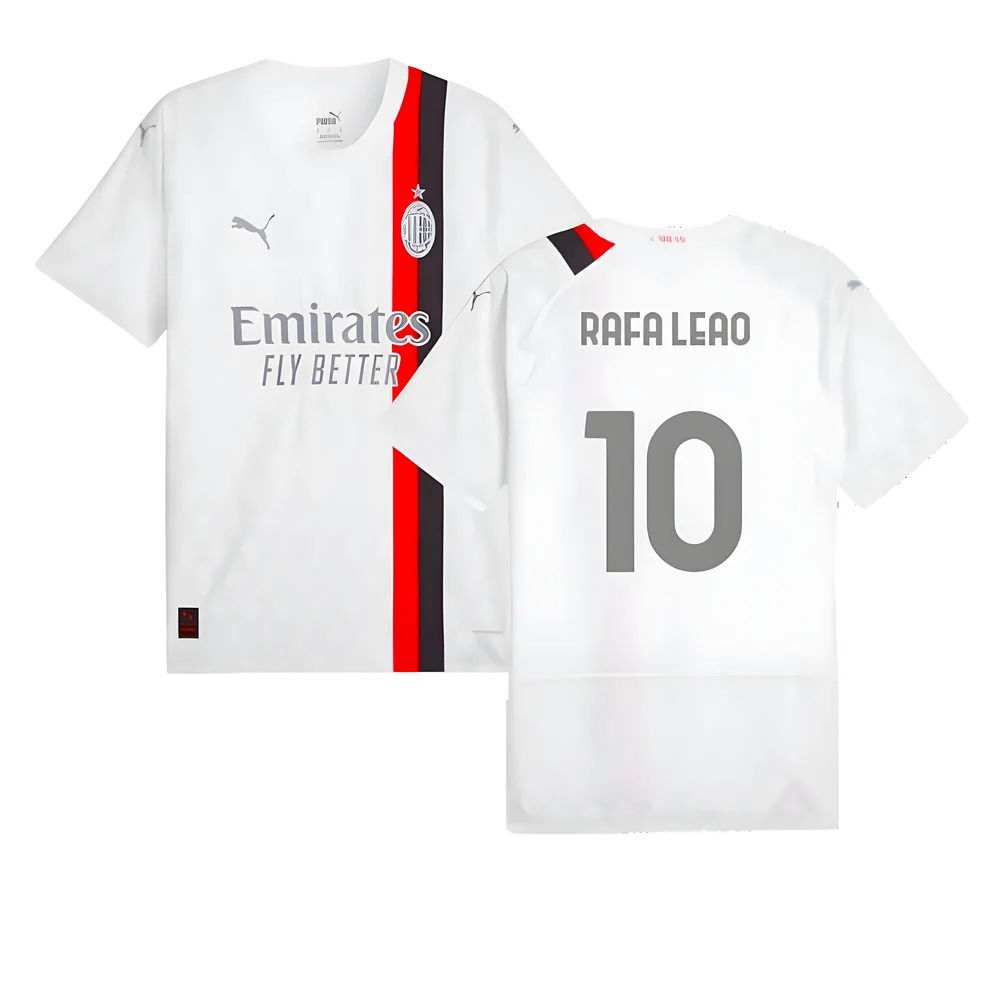 2023-2024 AC Milan Away Authentic Shirt (Rafa Leao 10)