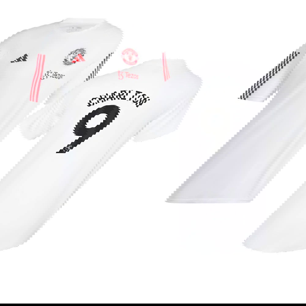 2023-2024 Man Utd Training Tee (White) (Charlton 9)