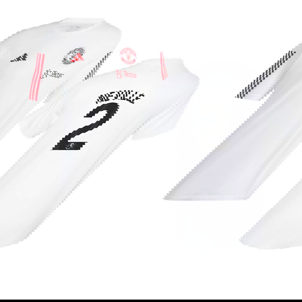 2023-2024 Man Utd Training Tee (White) (Neville 2)