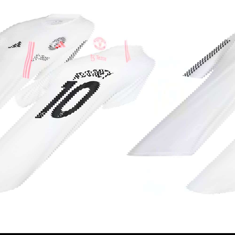 2023-2024 Man Utd Training Tee (White) (Rooney 10)
