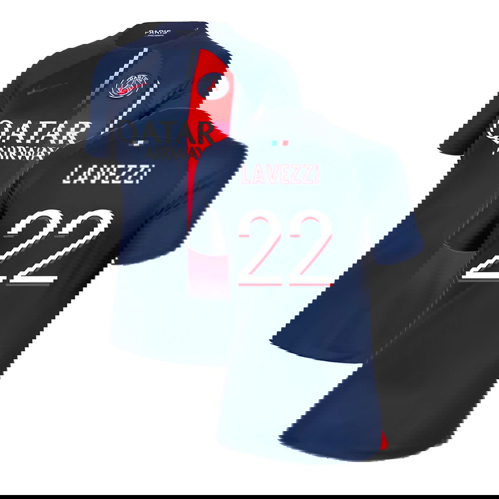 2023-2024 PSG Home Shirt (Ladies) (Lavezzi 22)