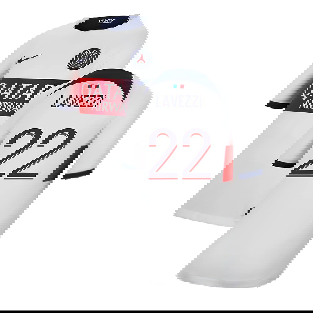 2023-2024 PSG Away Shirt (Kids) (Lavezzi 22)