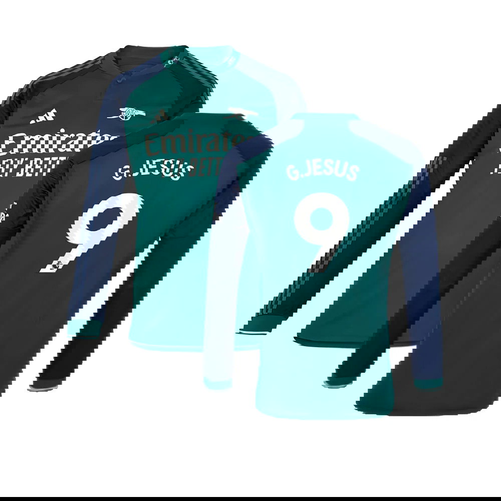 2023-2024 Arsenal Long Sleeve Third Shirt (G.Jesus 9)