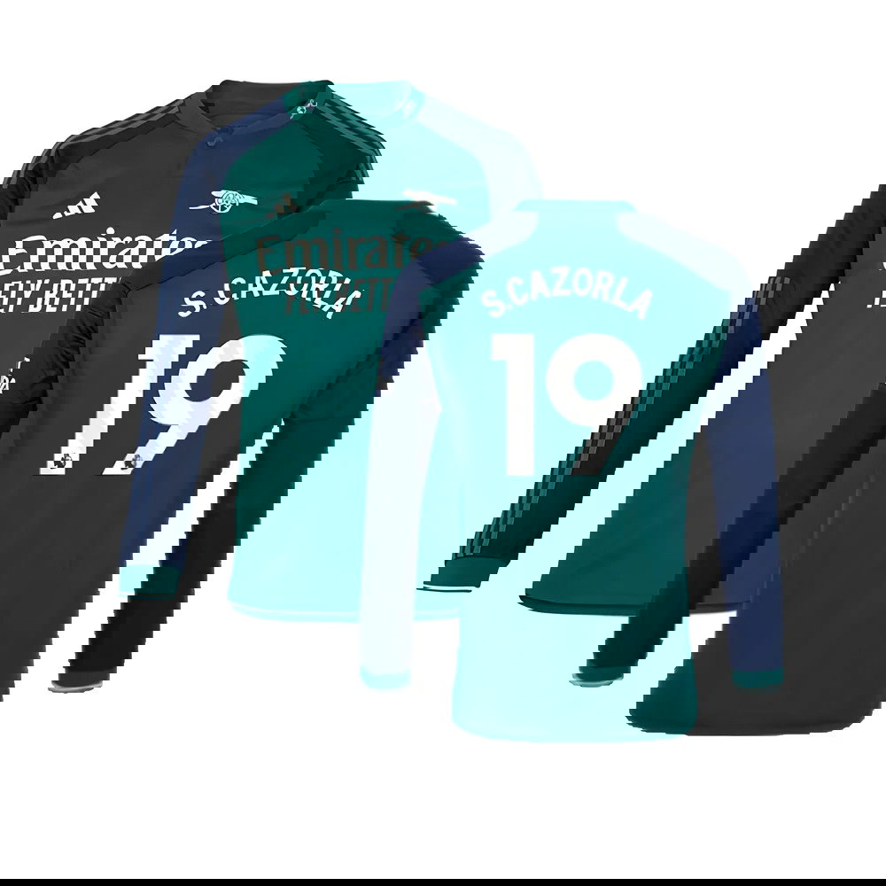 2023-2024 Arsenal Long Sleeve Third Shirt (S.Cazorla 19)