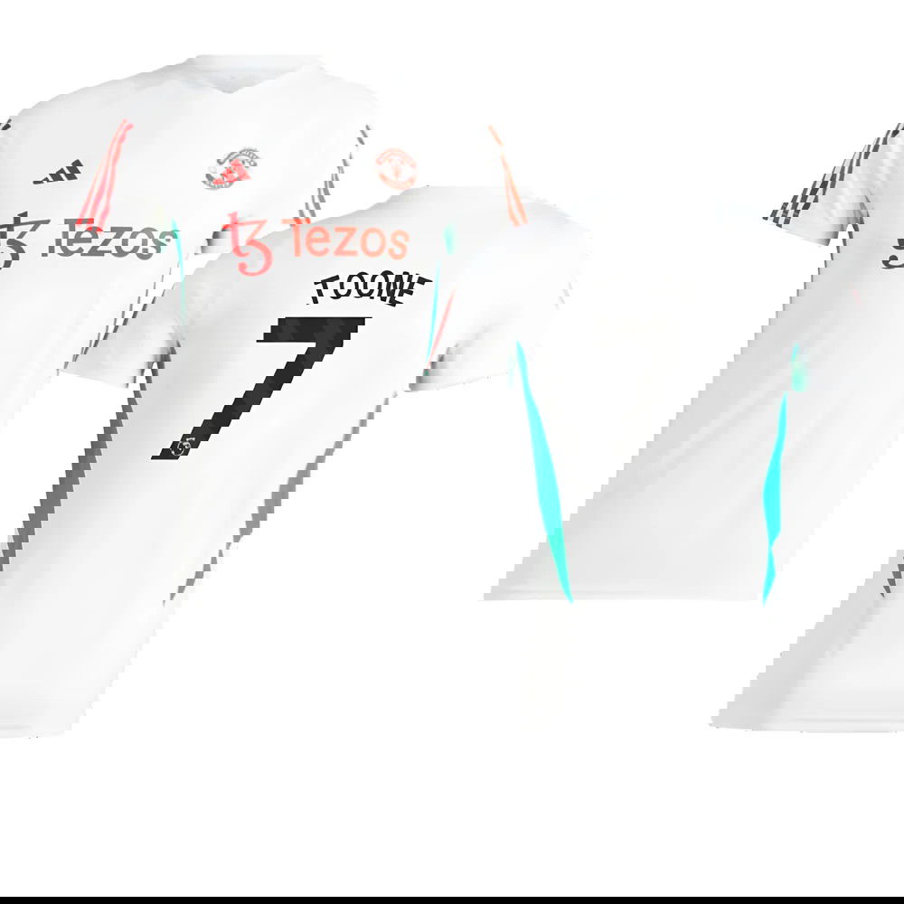 2023-2024 Man Utd Training Jersey (White) - Ladies (Toone 7)