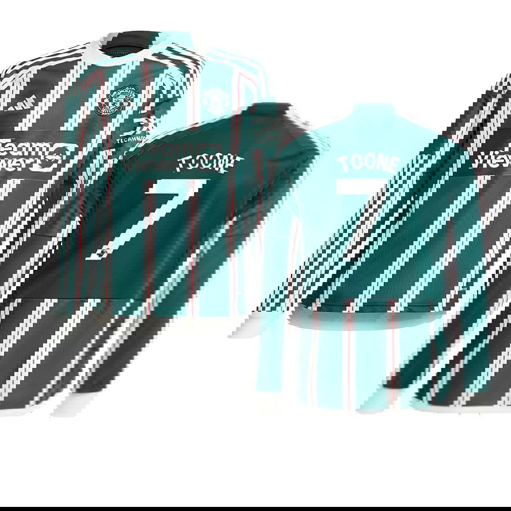 2023-2024 Man Utd Away Long Sleeve Shirt (Kids) (Toone 7)