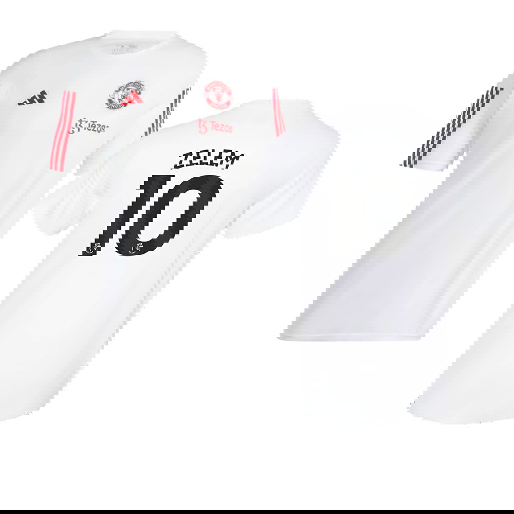 2023-2024 Man Utd Training Tee (White) (Zelem 10)