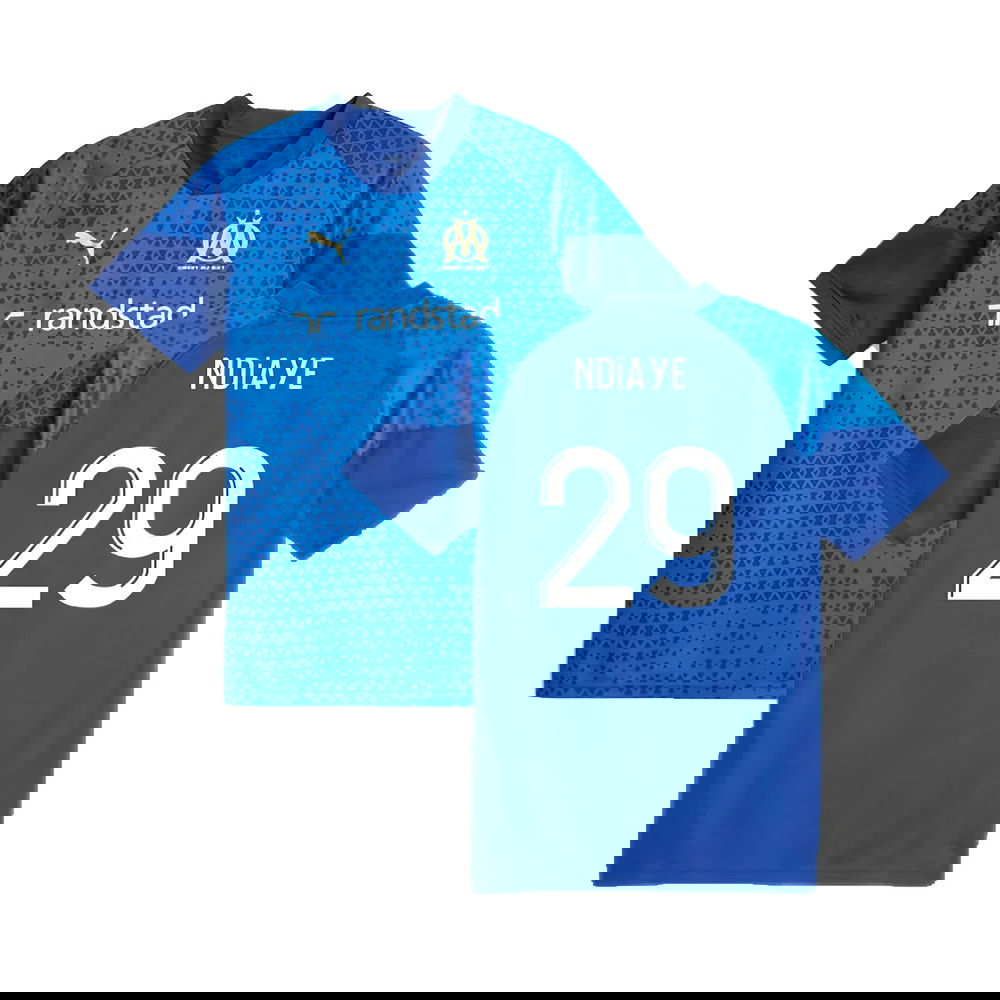 2023-2024 Marseille Training Jersey (Blue) (Ndiaye 29)