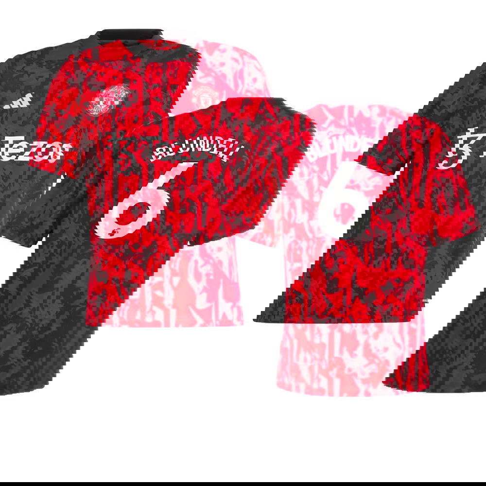 2023-2024 Man Utd Pre-Match Shirt (Red) - Kids (Blundell 6)