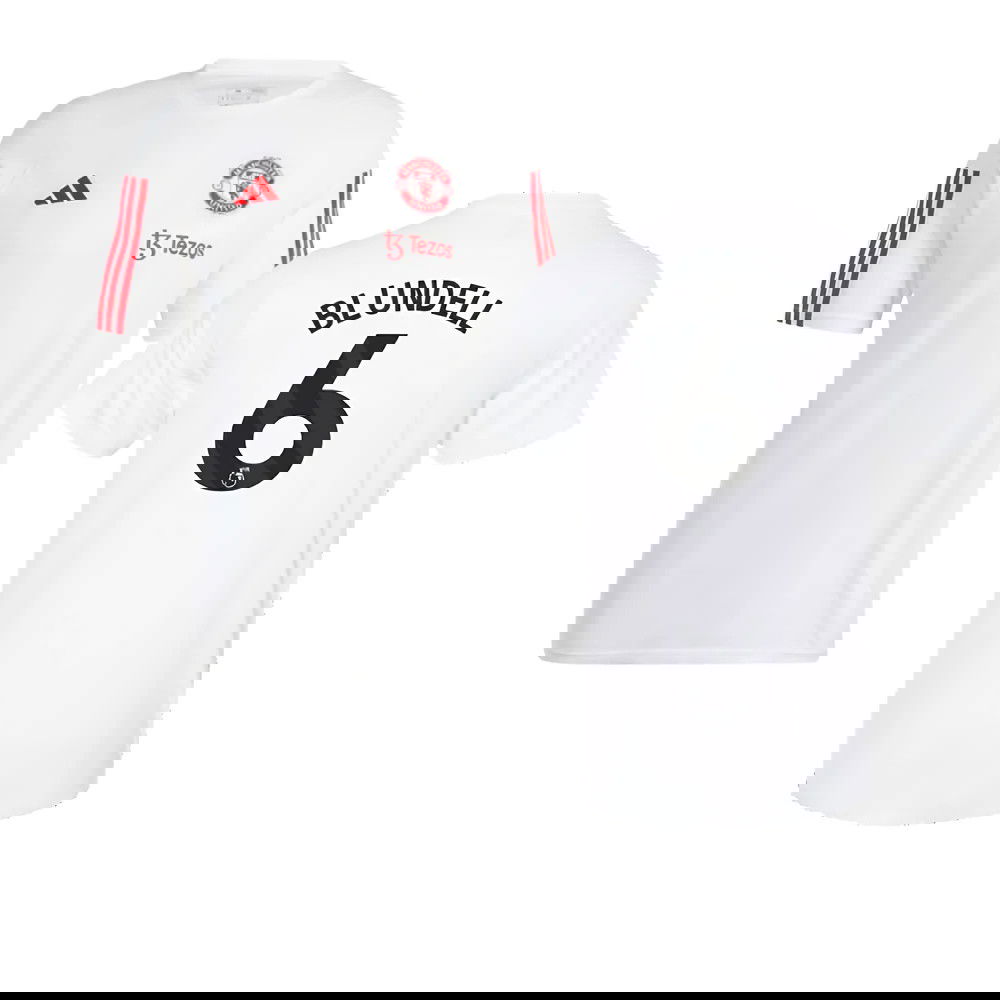 2023-2024 Man Utd Training Tee (White) (Blundell 6)