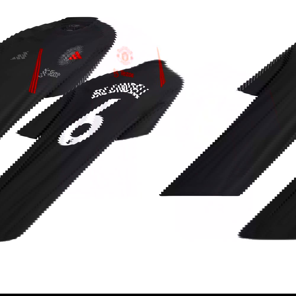 2023-2024 Man Utd Training Tee (Black) (Blundell 6)