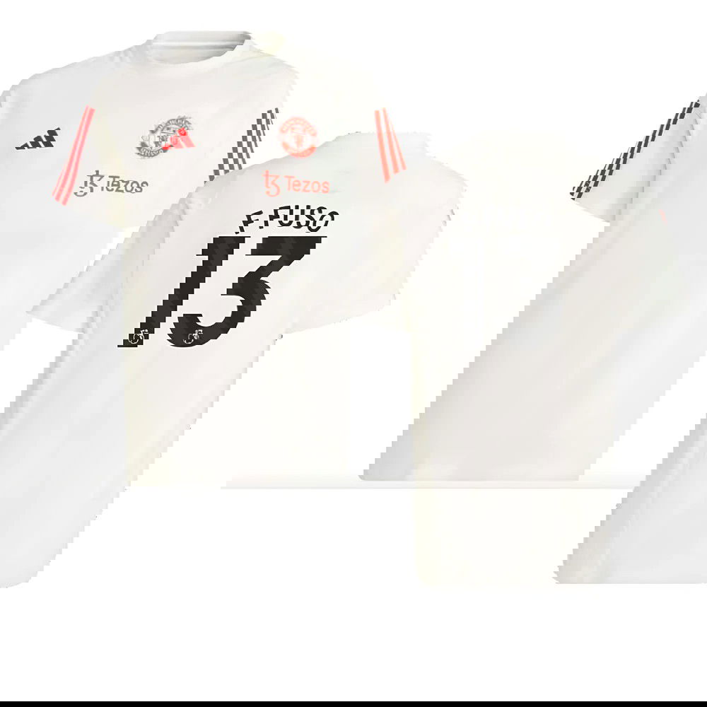 2023-2024 Man Utd Training Tee (White) - Kids (F Fuso 13)