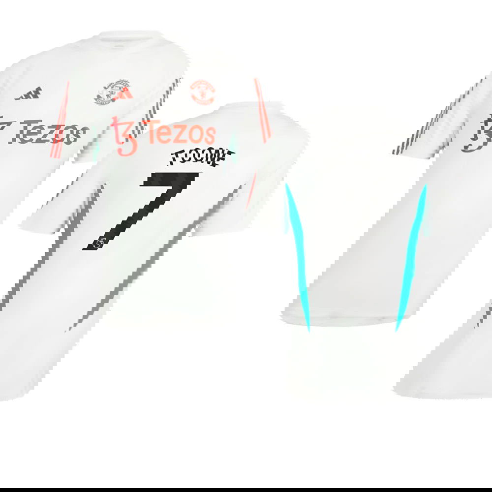 2023-2024 Man Utd Training Jersey (White) (Toone 7)