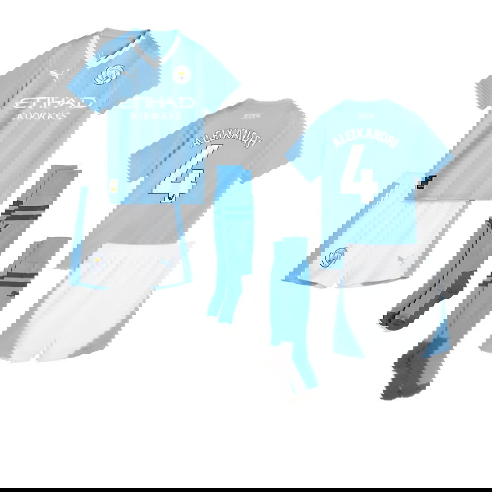 2023-2024 Man City Home Mini Kit (Aleixandri 4)