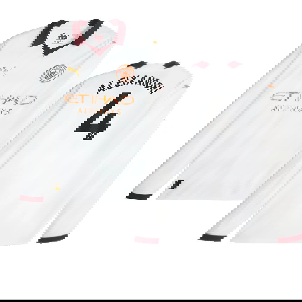 2023-2024 Man City Long Sleeve Away Shirt (Aleixandri 4)