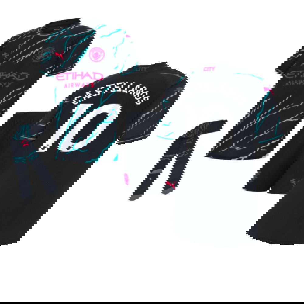 2023-2024 Man City Third Mini Kit (Castellanos 10)