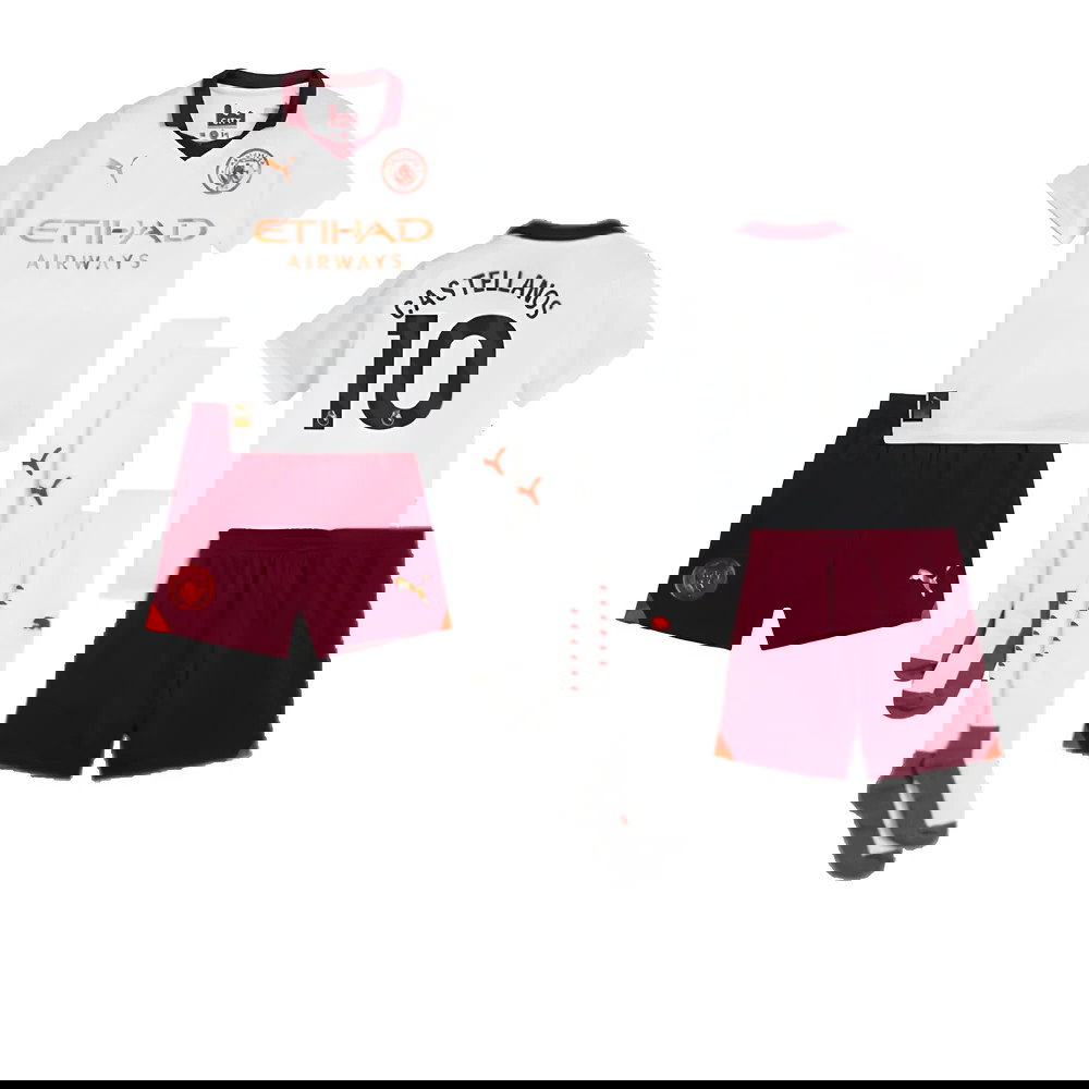 2023-2024 Man City Away Mini Kit (Castellanos 10)