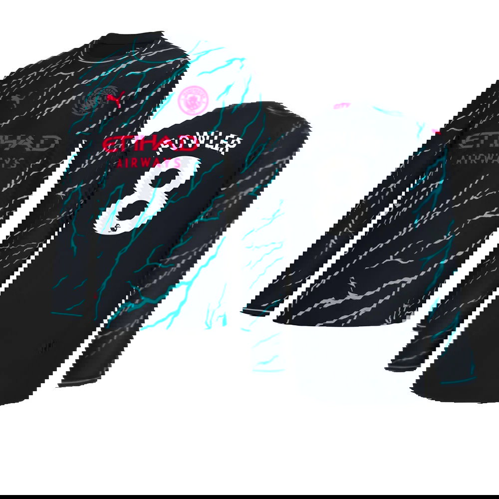 2023-2024 Man City Long Sleeve Third Shirt (Fowler 8)
