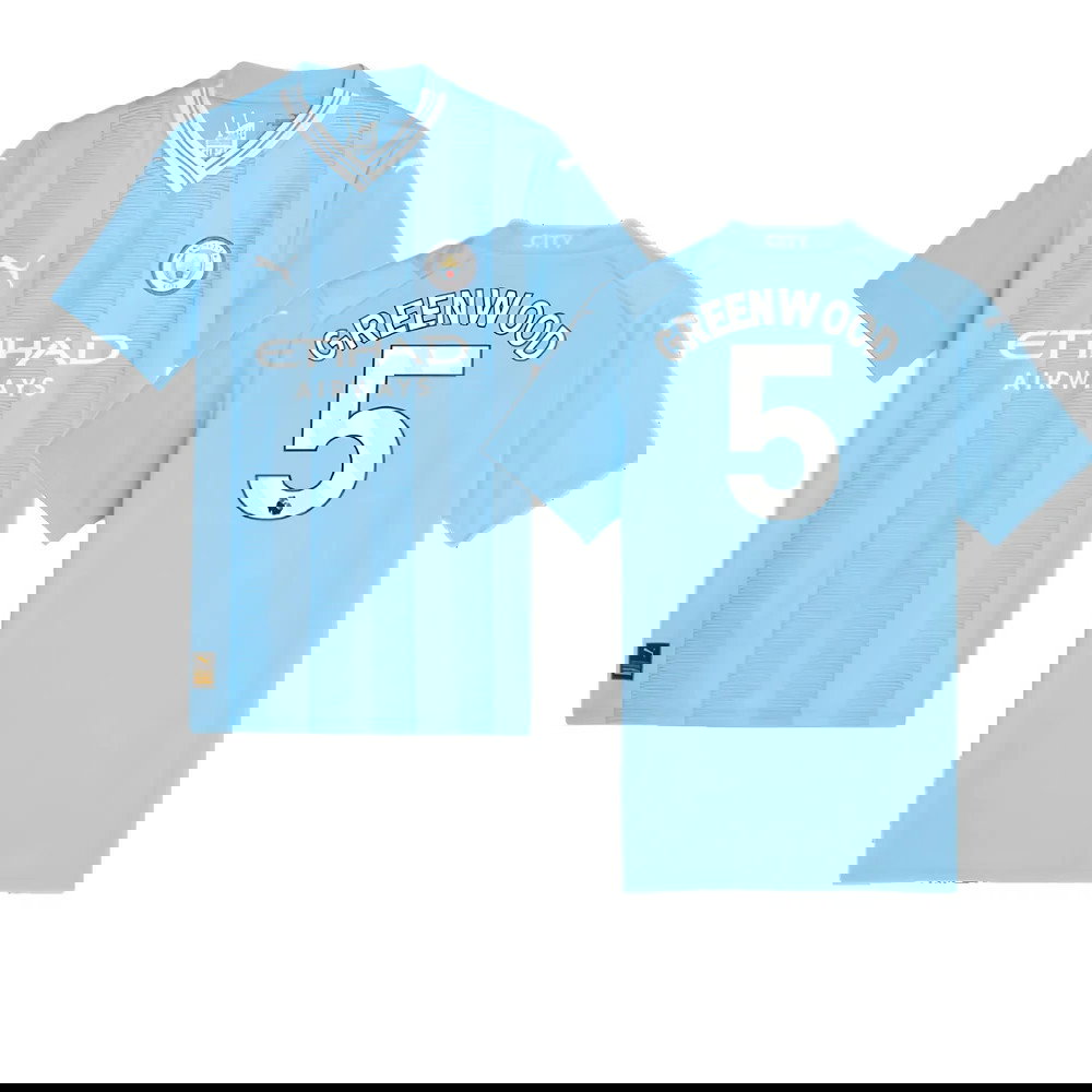 2023-2024 Man City Home Shirt (Ladies) (Greenwood 5)