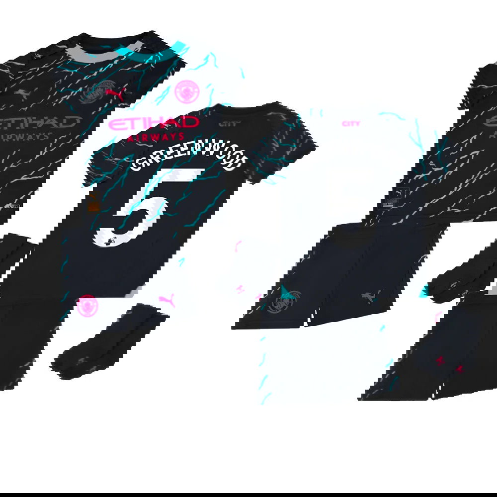 2023-2024 Man City Third Baby Kit (Greenwood 5)