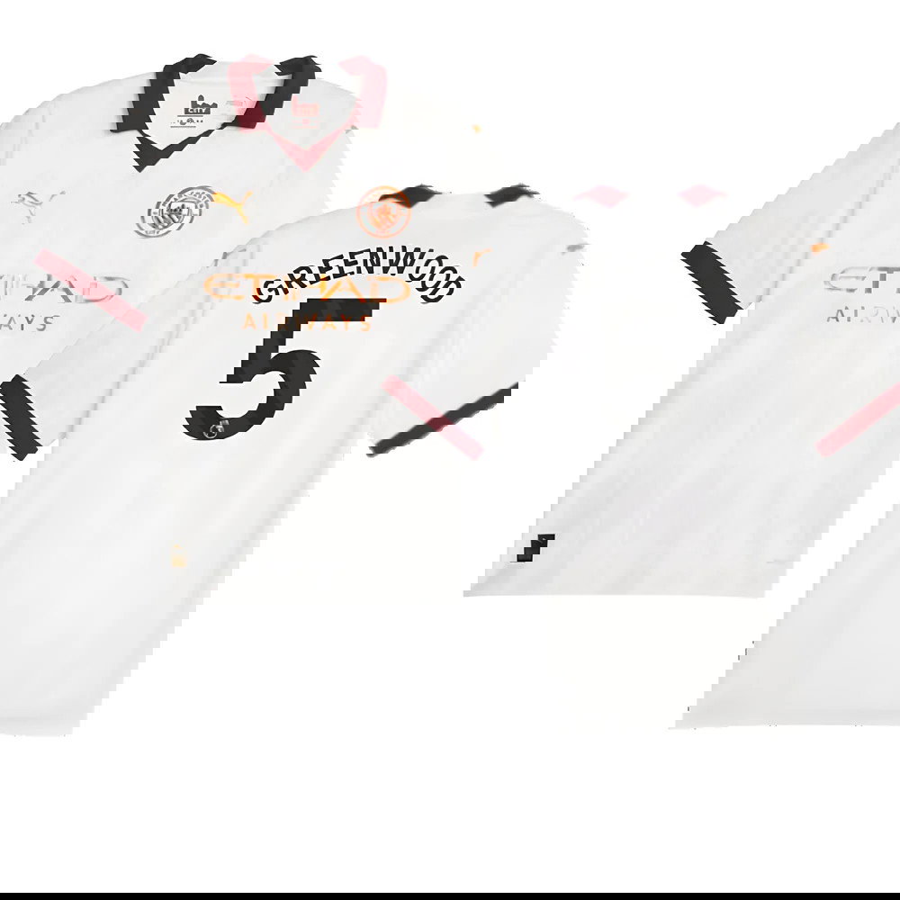 2023-2024 Man City Away Shirt (Greenwood 5)
